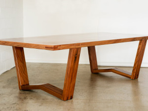 Brushbox Dining Table with ‘W’ legs